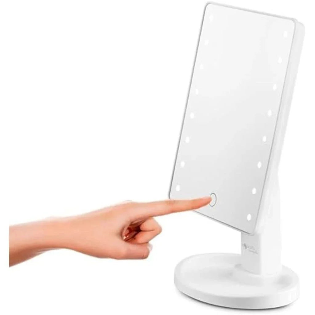 Espelho De Mesa Maquiagem Com Leds e Rotação - ANACARÔ