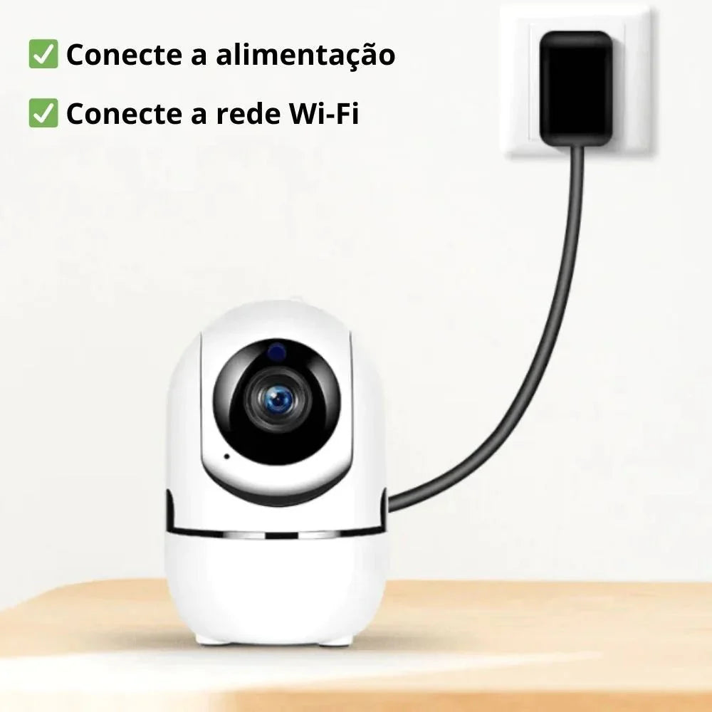 Babá Eletrônica Câmera Sem Fio Visão Noturna Infravermelho - ANACARÔ