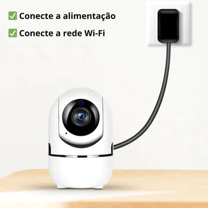 Babá Eletrônica Câmera Sem Fio Visão Noturna Infravermelho - ANACARÔ