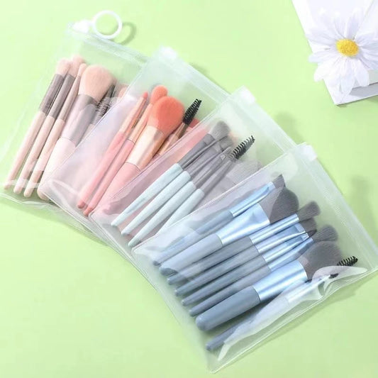 Kit 8 Pçs Pincéis e Bag