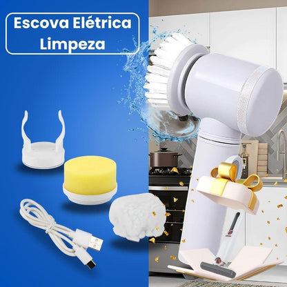 Escova eletrica de Limpeza 5 em 1 - ANACARÔ