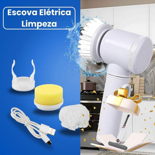 Escova eletrica de Limpeza 5 em 1 - ANACARÔ