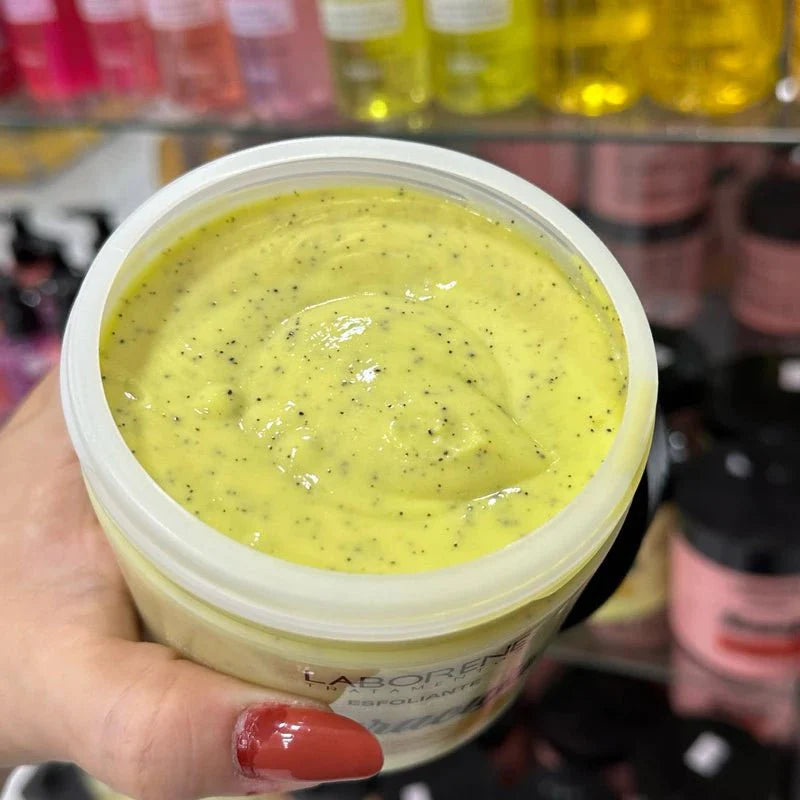 Esfoliante Corpo e Rosto  Laborene 500g Auxilia no Clareamento de Áreas Escuras - ANACARÔ