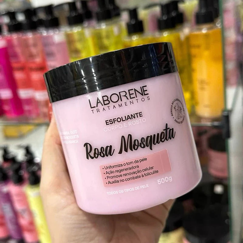 Esfoliante Corpo e Rosto  Laborene 500g Auxilia no Clareamento de Áreas Escuras - ANACARÔ