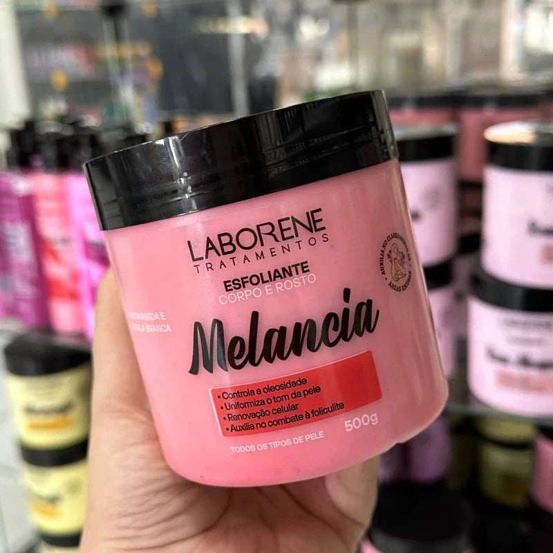 Esfoliante Corpo e Rosto  Laborene 500g Auxilia no Clareamento de Áreas Escuras - ANACARÔ