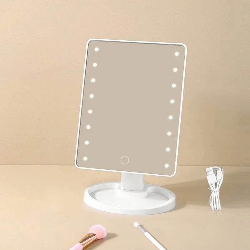 Espelho De Mesa Maquiagem Com Leds e Rotação - ANACARÔ