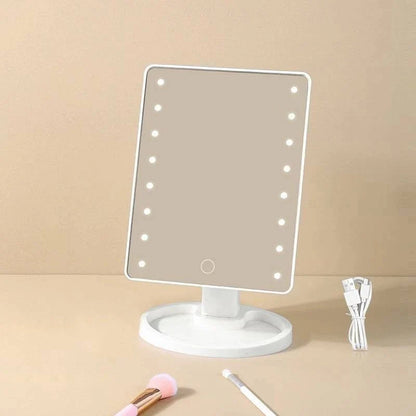 Espelho De Mesa Maquiagem Com Leds e Rotação - ANACARÔ