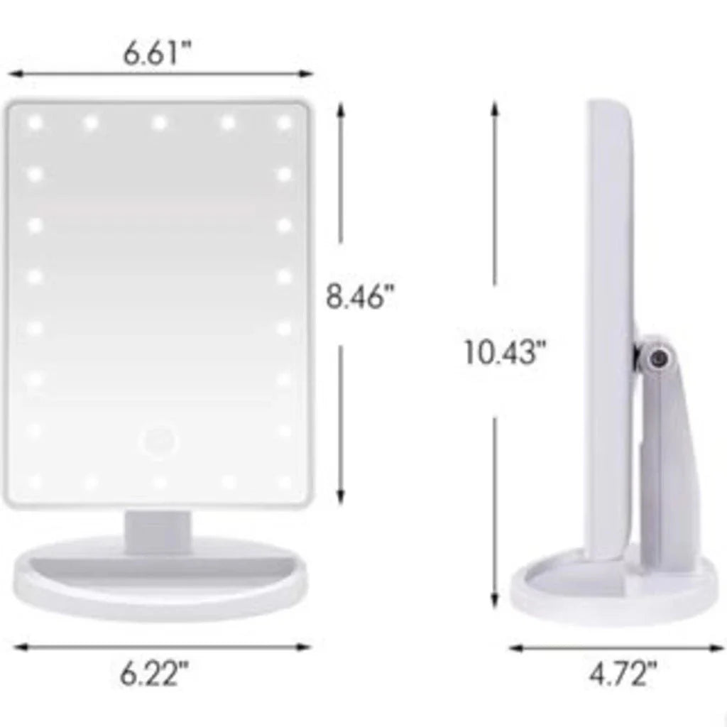 Espelho De Mesa Maquiagem Com Leds e Rotação - ANACARÔ