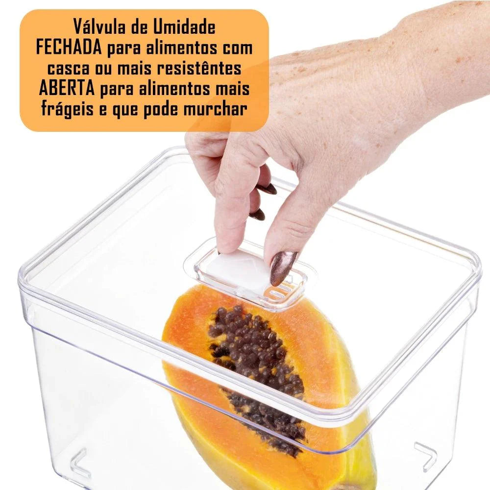 Kit 4 Organizador de Geladeira - ANACARÔ