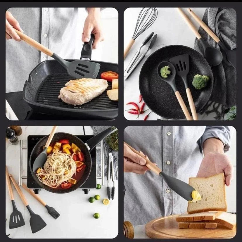 Kit C/12 Peças Utensílios De Cozinha - ANACARÔ