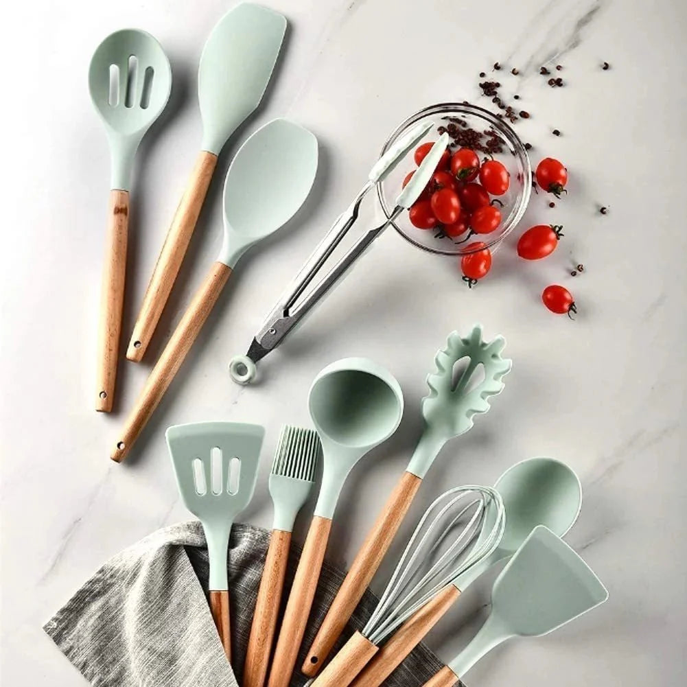 Kit C/12 Peças Utensílios De Cozinha - ANACARÔ