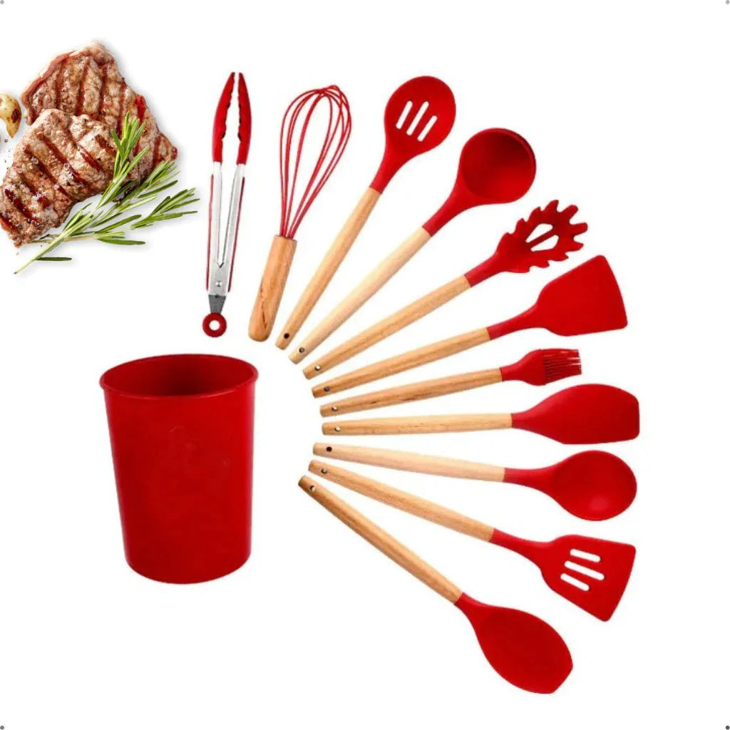 Kit C/12 Peças Utensílios De Cozinha - ANACARÔ