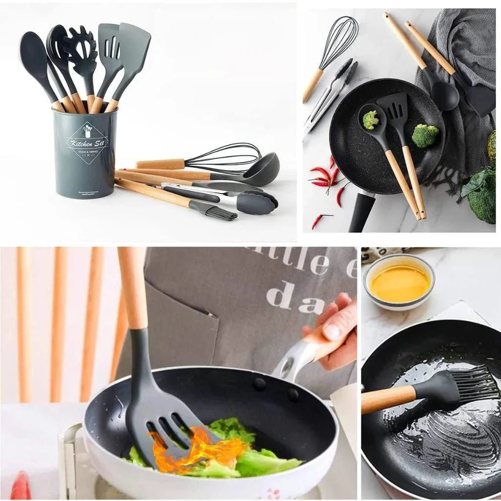 Kit C/12 Peças Utensílios De Cozinha - ANACARÔ