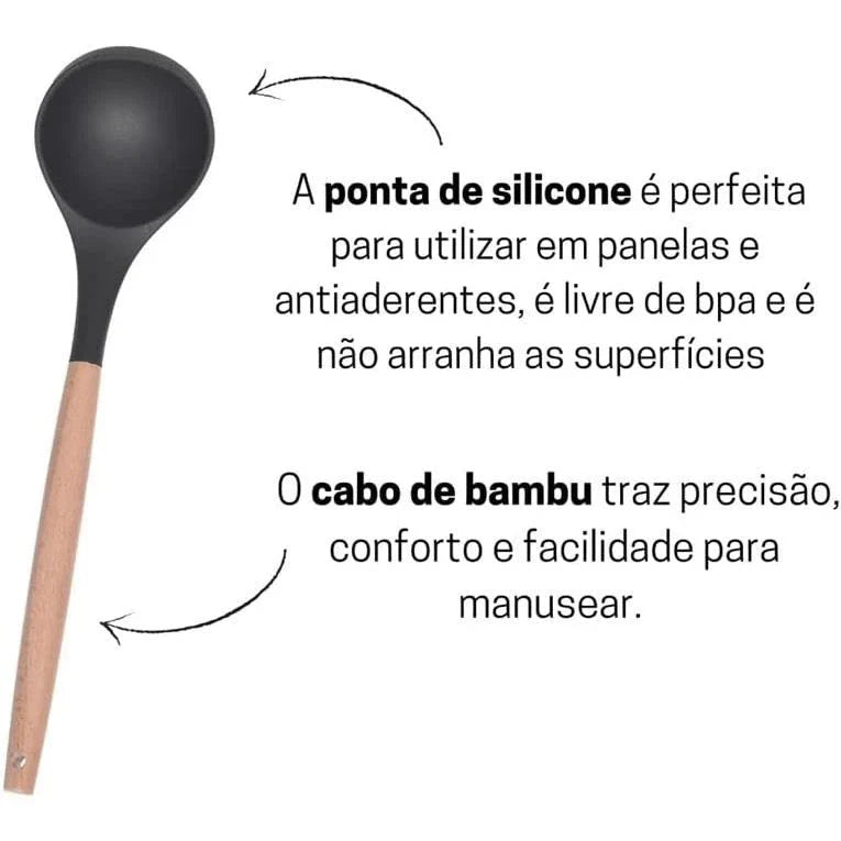 Kit C/12 Peças Utensílios De Cozinha - ANACARÔ