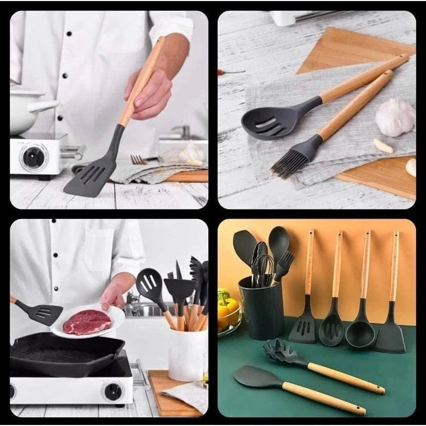 Kit C/12 Peças Utensílios De Cozinha - ANACARÔ