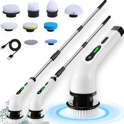 MegaClean© Esfregão Elétrico 9 em 1 + Escova  magica 5 em 1 Por R$ 1,00 Real - ANACARÔ