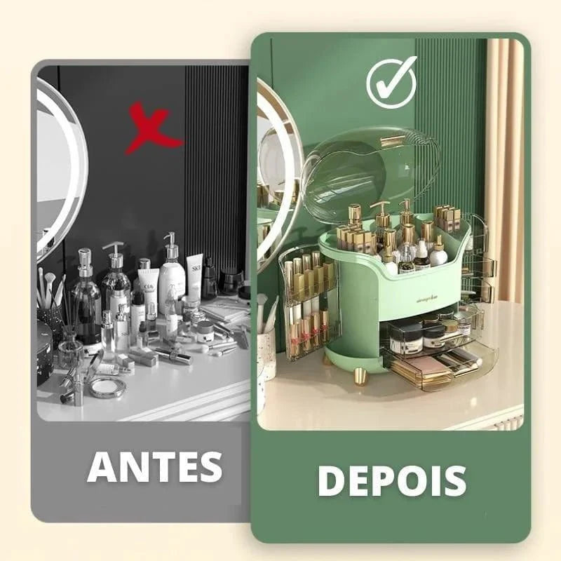 Organizador e Porta Maquiagem Acrílico - ANACARÔ