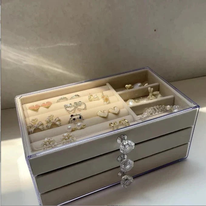 Porta Joia Acrílico Com 3 Camadas - ANACARÔ