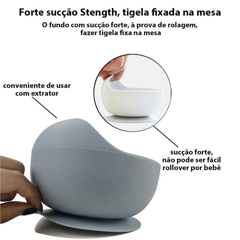 Talheres bebê silicone 8 Peças - ANACARÔ